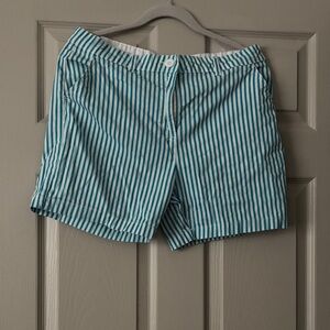 Caribbean Joe Blue and White Striped Women's Shorts